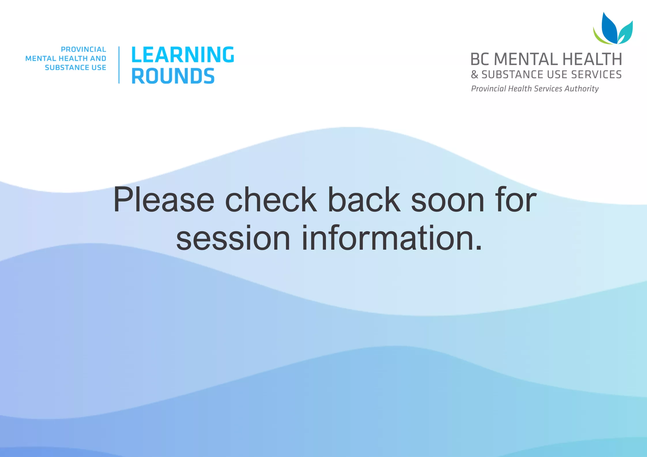 Learning rounds update